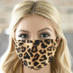 2 for $20! Leopard print face mask